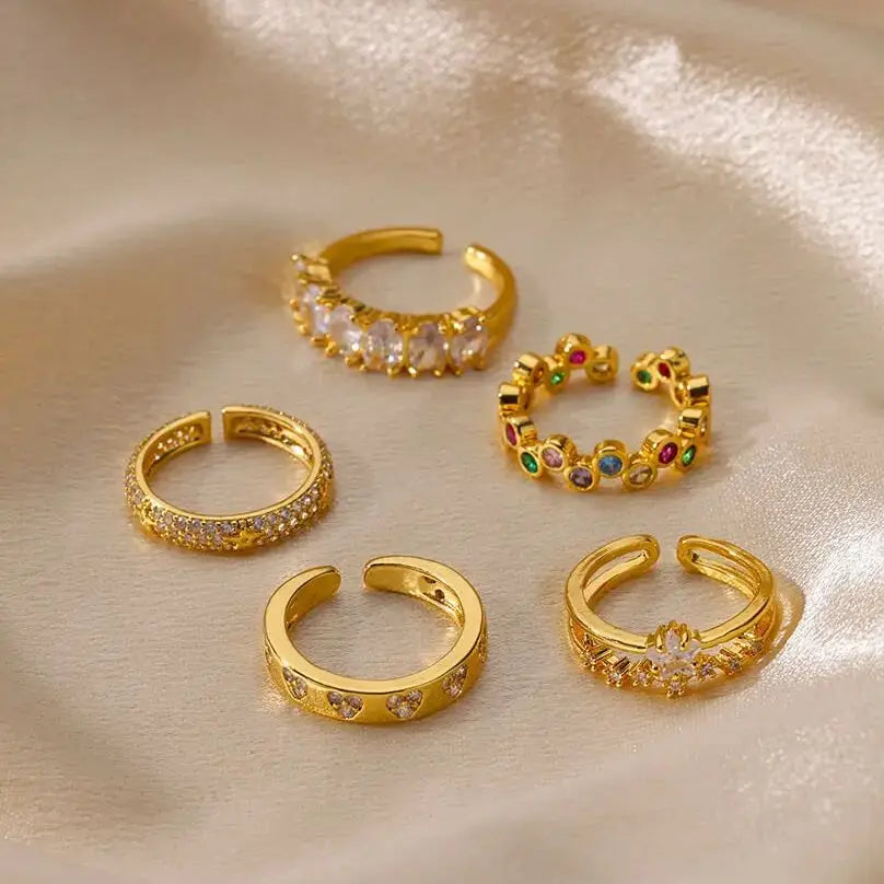 Heart Zircon Ring