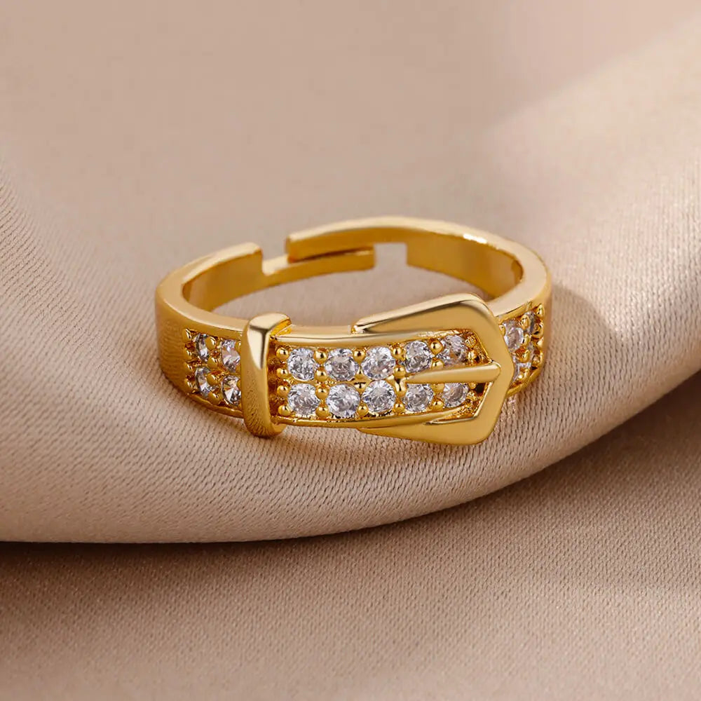 Geometric Belt Ring