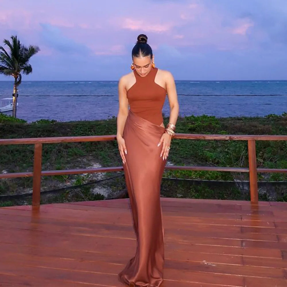 High Waist Dress Female Autumn Skinny Elegant Party Clubwear