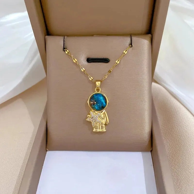 Planet Pendant Necklace
