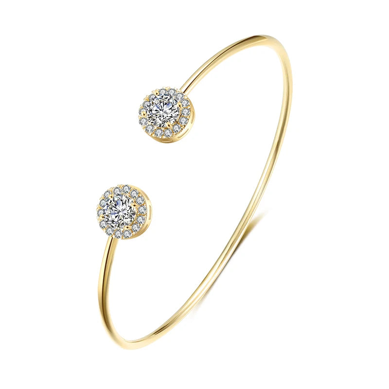 Luxury Zircon Cuff Bangle