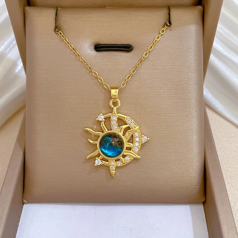 Planet Pendant Necklace