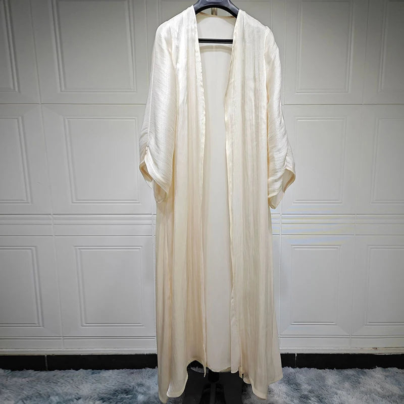 Satin Open Abaya