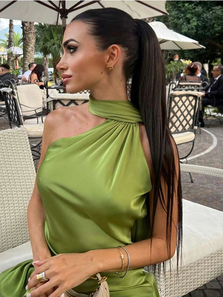 Sexy Satin Ribbon Dress