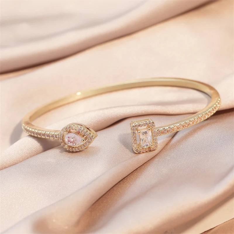 Luxury Zircon Cuff Bangle