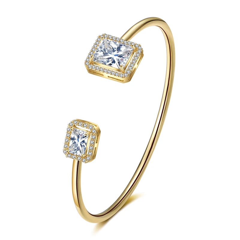 Luxury Zircon Cuff Bangle