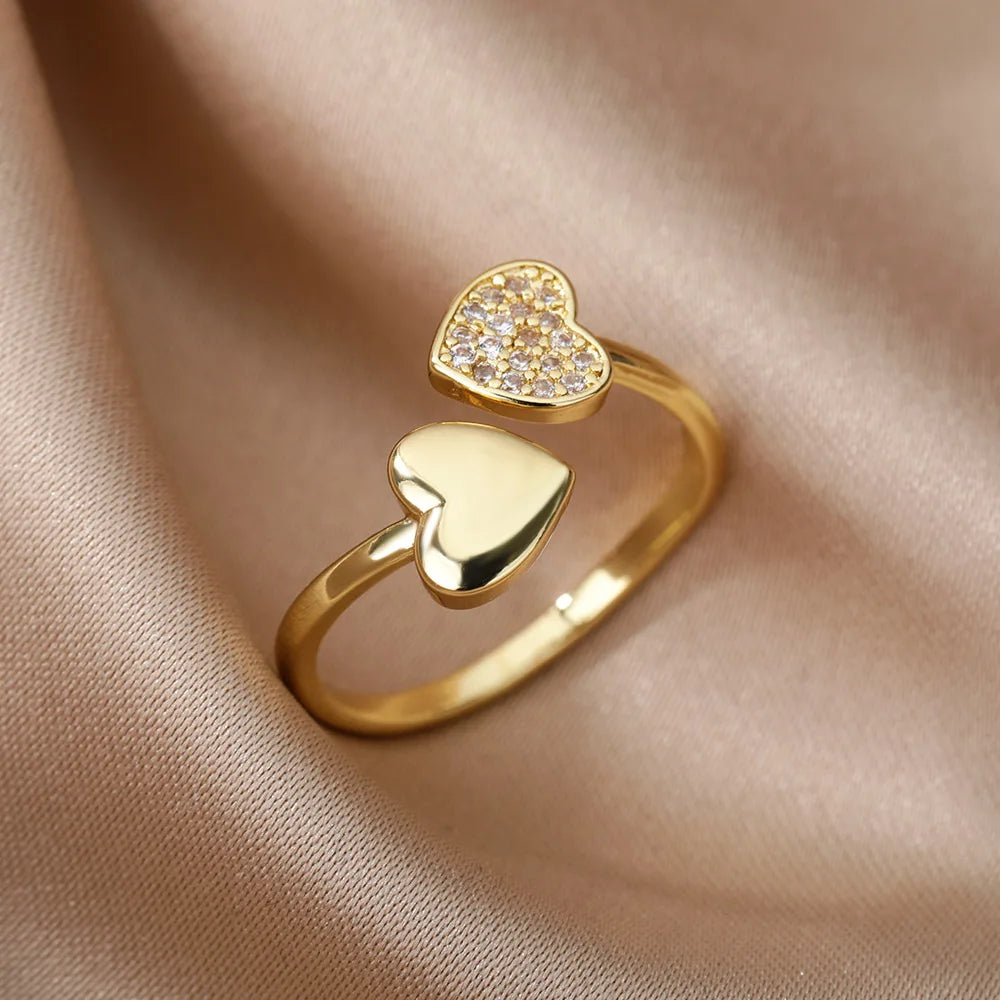 Heart Zircon Ring