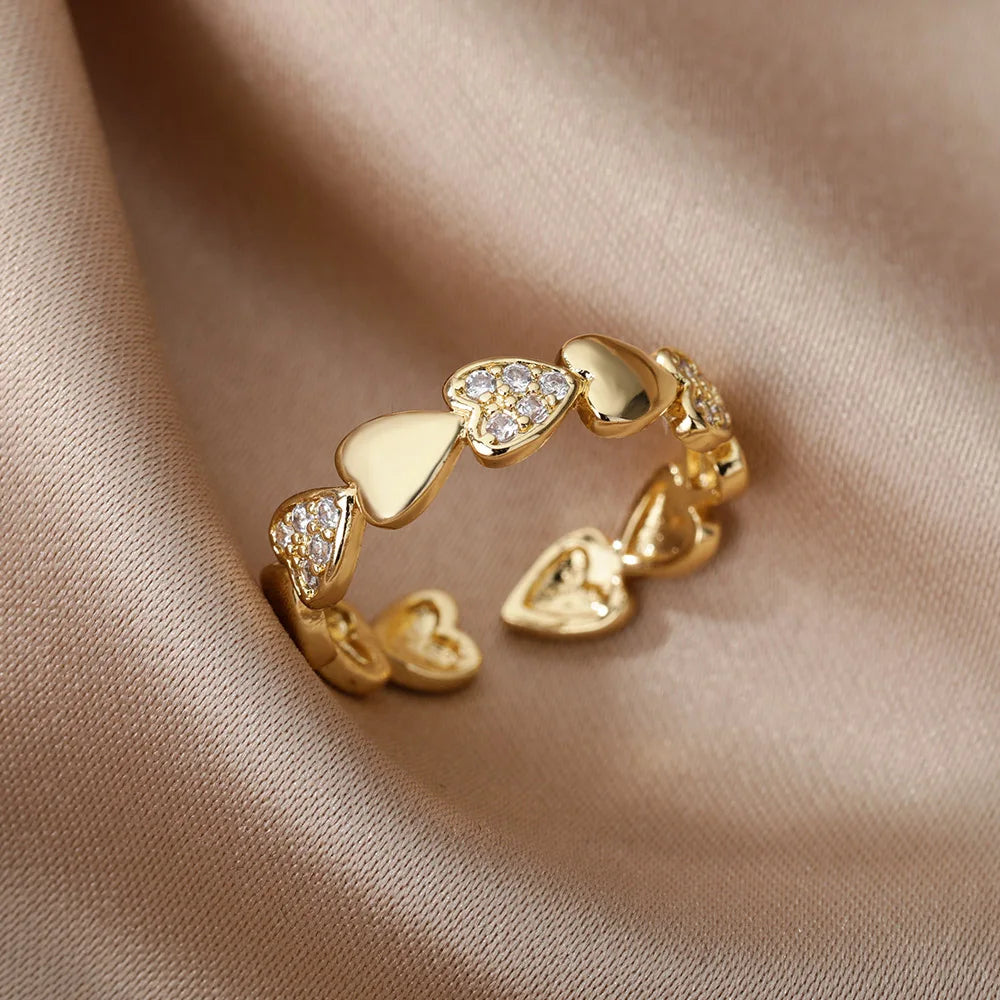 Heart Zircon Ring
