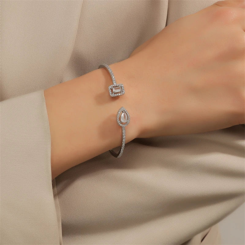 Luxury Zircon Cuff Bangle
