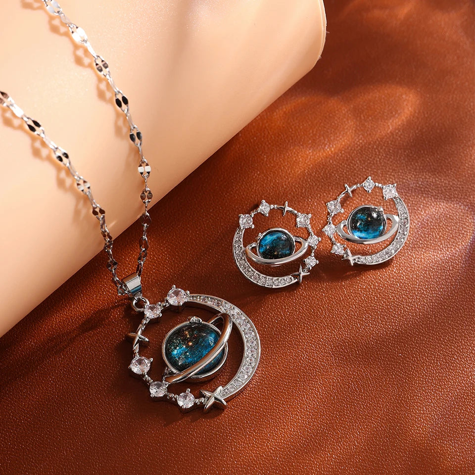 Planet Pendant Necklace