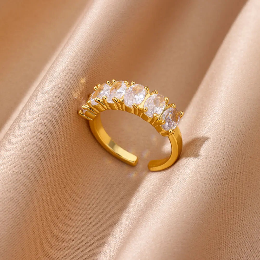 Heart Zircon Ring