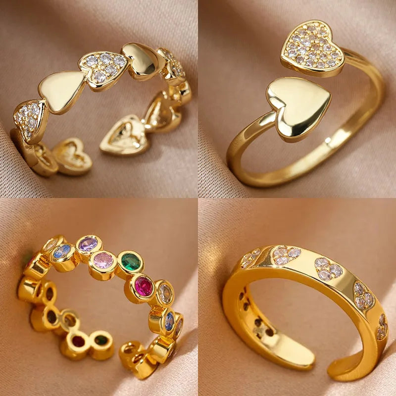 Heart Zircon Ring