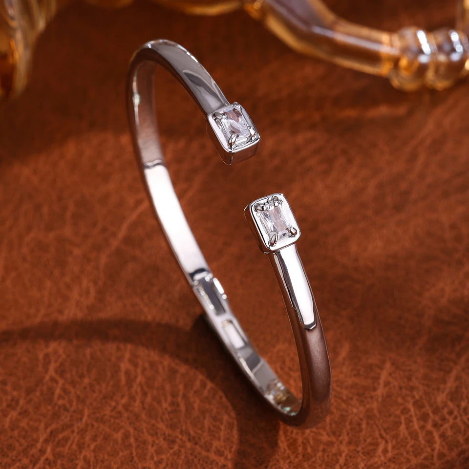 Luxury Zircon Cuff Bangle