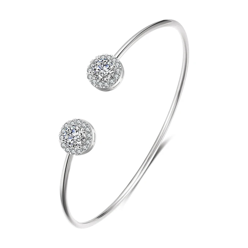 Luxury Zircon Cuff Bangle