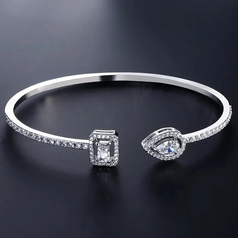 Luxury Zircon Cuff Bangle