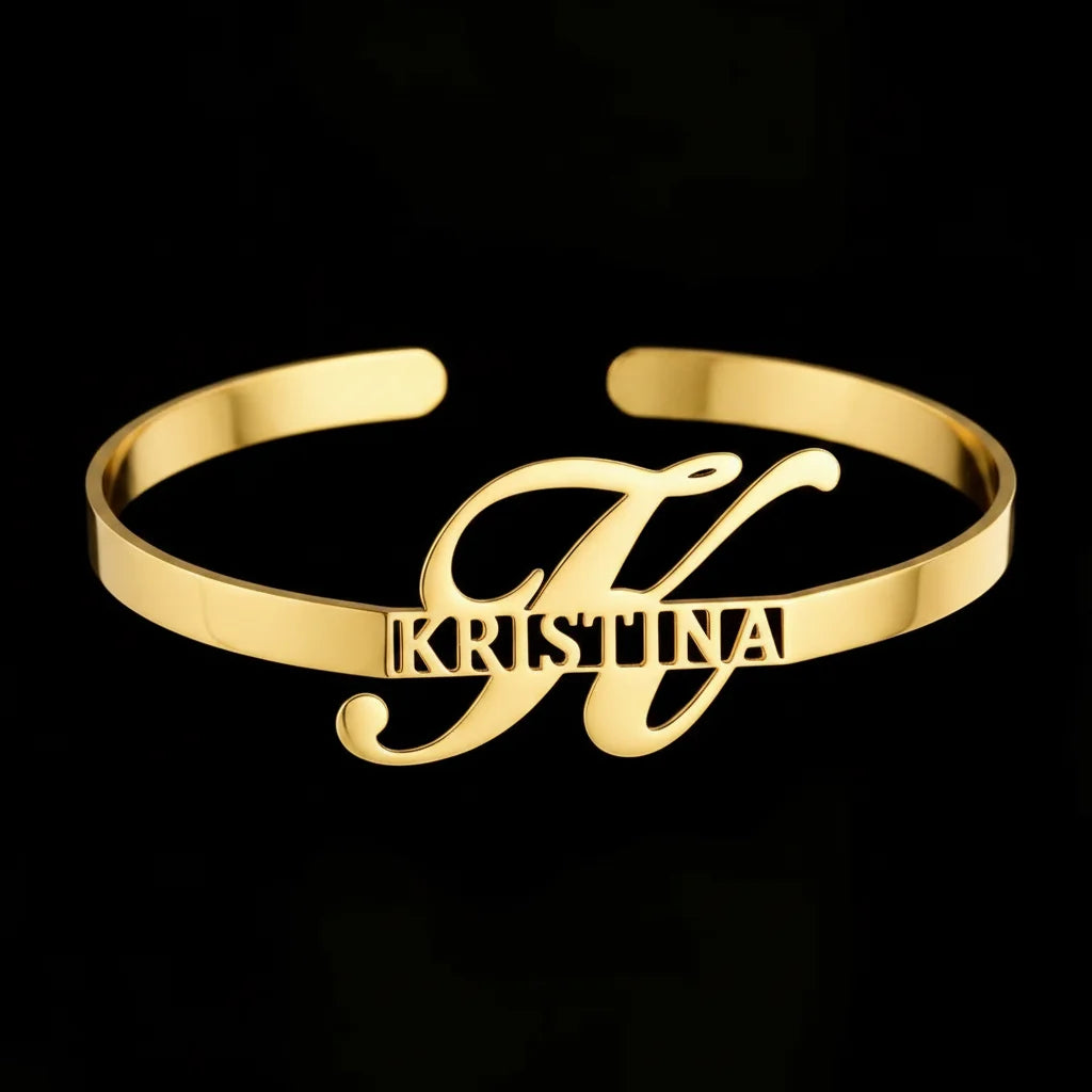 Custom Name Double Bangle