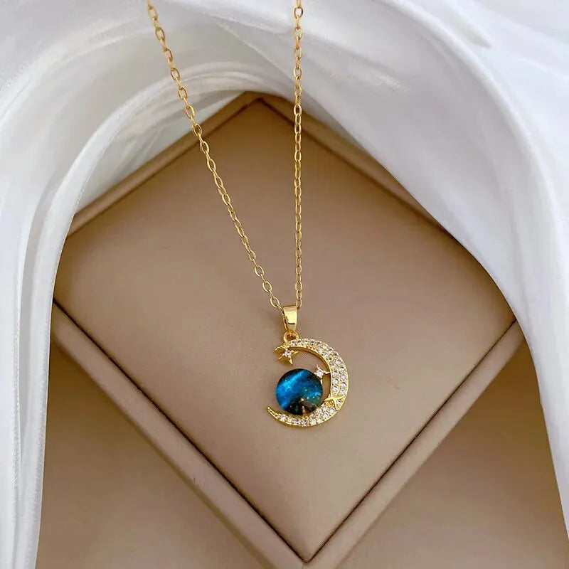 Planet Pendant Necklace